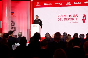 Vicente Jiménez, director de Diario As, en la 18 edición de los Premios As del Deporte.