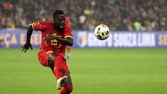 Inaki Williams, de Ghana, durante un partido de su selección.