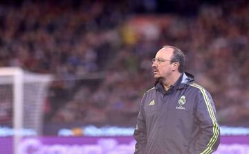 Former Real Madrid coach Rafa Benitez looks on, during the match 1 between Real Madrid and AS Roma of the International Champions Cup, at the MCG in Melbourne, Australia,