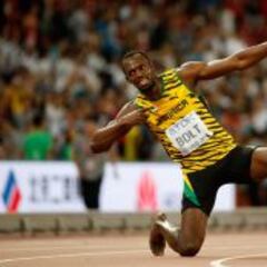 El rey Bolt también gana la final de los 200 metros