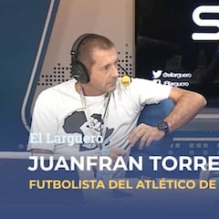 El 'recadito' de Juanfran para Xavi sobre el césped del Wanda