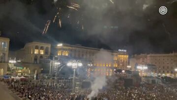 Se desata la locura en Milán por el pase del Inter a la final de la Champions League