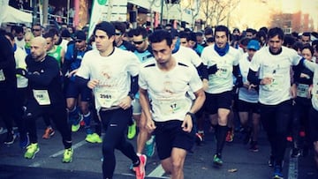 Arbeloa 'funde' a Raúl en la carrera de la Fundación