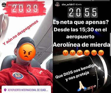 Alan Pulido insultó a una aerolínea por vuelo retrasado