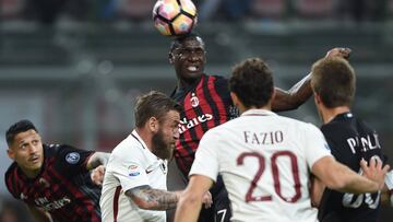 Cristian Zapata es titular ante la Roma.