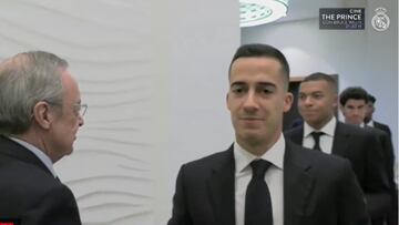 Todo el planeta pendiente de él y Mbappé se presenta así al saludo con Florentino: fíjense en lo que lleva en la mano