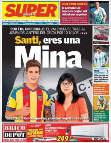 Portadas de la prensa deportiva