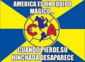 Memes creados por aficonados de Pumas para América