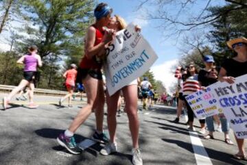 Maratón de besos en Boston