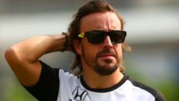 Fernando Alonso fue duod&eacute;cimo en la calificaci&oacute;n de Singapur.