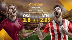 CA Osasuna vs. Athletic Club: horario, TV, estadísticas, clasificación y pronósticos LaLiga