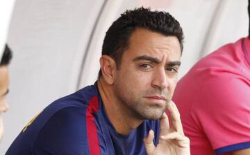 Xavi at Vallecas for FCB