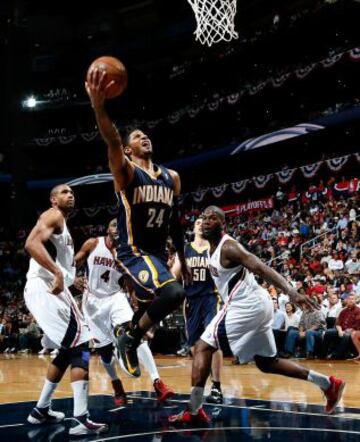 Quinto partido de los playoffs de la NBA de la conferencia Este entre los  Indiana Pacers y Atlanta Hawks.