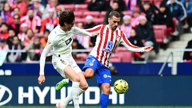 Griezmann, en el encuentro ante el Valencia.