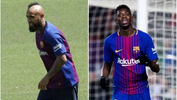 La particular historia de Vidal con su nuevo compañero Dembélé