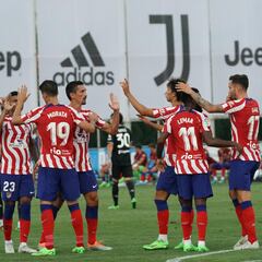 Morata y el Atleti presentan credenciales