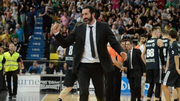 Mumbrú, técnico del Bilbao Basket, tras ganar en Miribilla