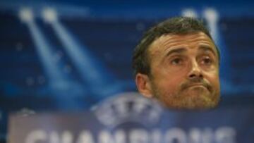 Luis Enrique habló en sala de prensa.