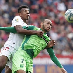 La delantera del Leganés sobrevive a la plaga de lesiones