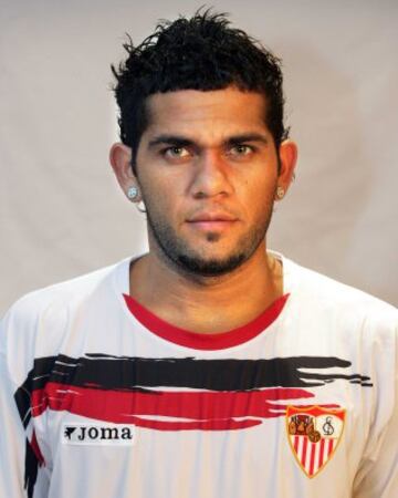 Dani Alves joined Sevilla in January 2003. The Brazilian won two UEFA Cups, a European Super Cup title, a Copa del Rey and a Spanish Super Cup before moving to Barcelona.