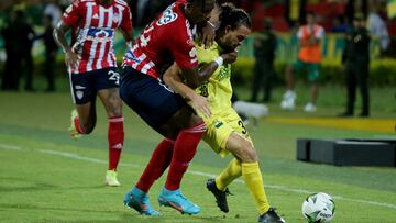 BUCARAMANGA. 31 de mayo de 2022. Atlético Bucaramanga derrotó 2-0 a Junior en el estadio Alfonso López, en juego válido por la segunda fecha de los cuadrangulares semifinales de la Liga BetPlay I-2022. (Cortesía Dimayor)