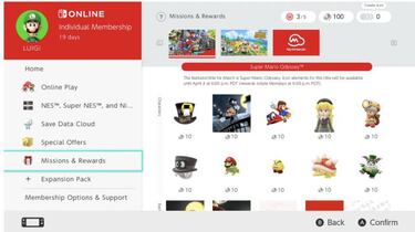 Nintendo Switch Online añade misiones y recompensas; qué son y cómo canjearlas