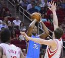 Durant alcanza a Jordan e Ibaka brilla, pero se impone Harden