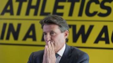 El brit&aacute;nico Sebastian Coe, presidente de la IAAF. 