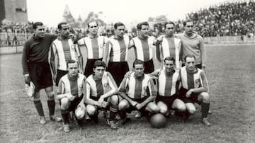 Una formación del Espanyol en 1932.