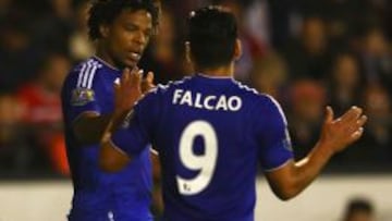 Remmy ha marcado 10 goles con el Chelsea en dos temporadas; Falcao lleva uno en la primera. 