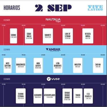 Vive Latino 2022 | Fechas, horarios, cartelera de artistas y programación del festival en Zaragoza