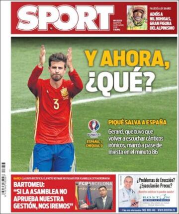 Portadas de la prensa mundial