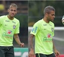 Neymar y Alves, nuevo look