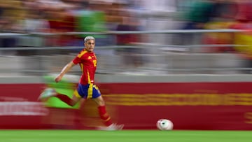 Yeremay, en un partido de clasificación para el Europeo de la Sub-21 ante Kazajistán.