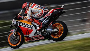 Marc Márquez, con la Honda en Portugal.