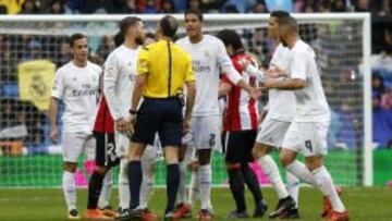 Varane, expulsado ante el Athletic.