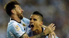 Lamela: "Todavía falta para poder cortarle la barba a Messi"