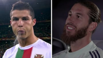 La reacción de Sergio Ramos al ver el escupitajo de Cristiano en el Mundial diez años después