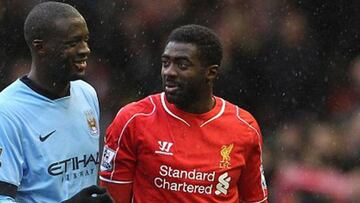 Yaya Tour&eacute;, a la izquierda, y su hermano Kolo, a la derecha.