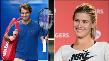 Eugenie Bouchard se ha declarado fanática del que, probablemente, es el mejor tenista del mundo: Roger Federer. En 2012 tuvo la oportunidad de conocer al suizo y ella describió su encuentro como un hito de su vida.