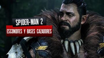 marvel spiderman 2 ps5 escondites bases cazadores