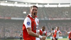 Santiago Giménez, delantero del Feyenoord