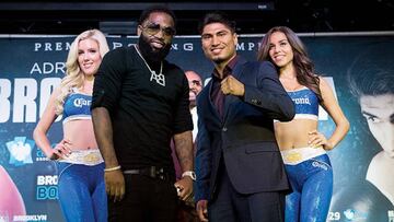 Adrien Broner y Mikey Garcia, en la presentación de su combate.