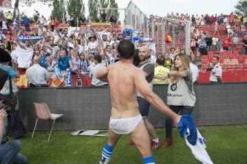 Celebración al final del partido.