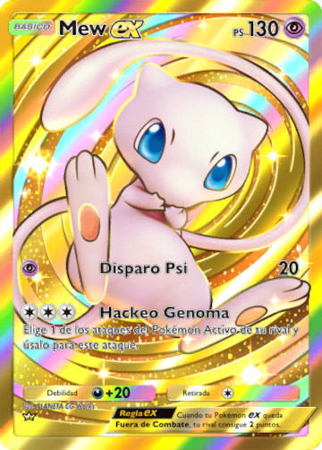 Carta de Mew ex en Pokémon TCG Pocket.