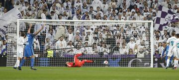 0-1. Keylor Navas en el primer gol de Luis Milla.