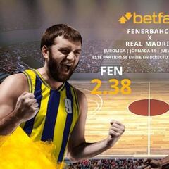 Fenerbahçe SK vs. Real Madrid Baloncesto: horario, TV, estadísticas, clasificación y pronósticos