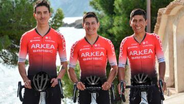 Nairo luce su nuevo maillot con Anacona y Dayer Quintana