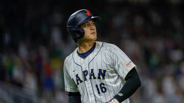 Shohei Ohtani durante el juego contra México en el Clásico Mundial de Béisbol.