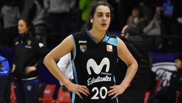 Paula Ginzo, durante el partido contra El Ferrol.